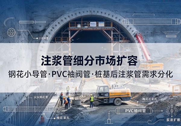 武鸣注浆管细分市场扩容，隧道钢花小导管、PVC 袖阀管、桩基后注浆管需求分化